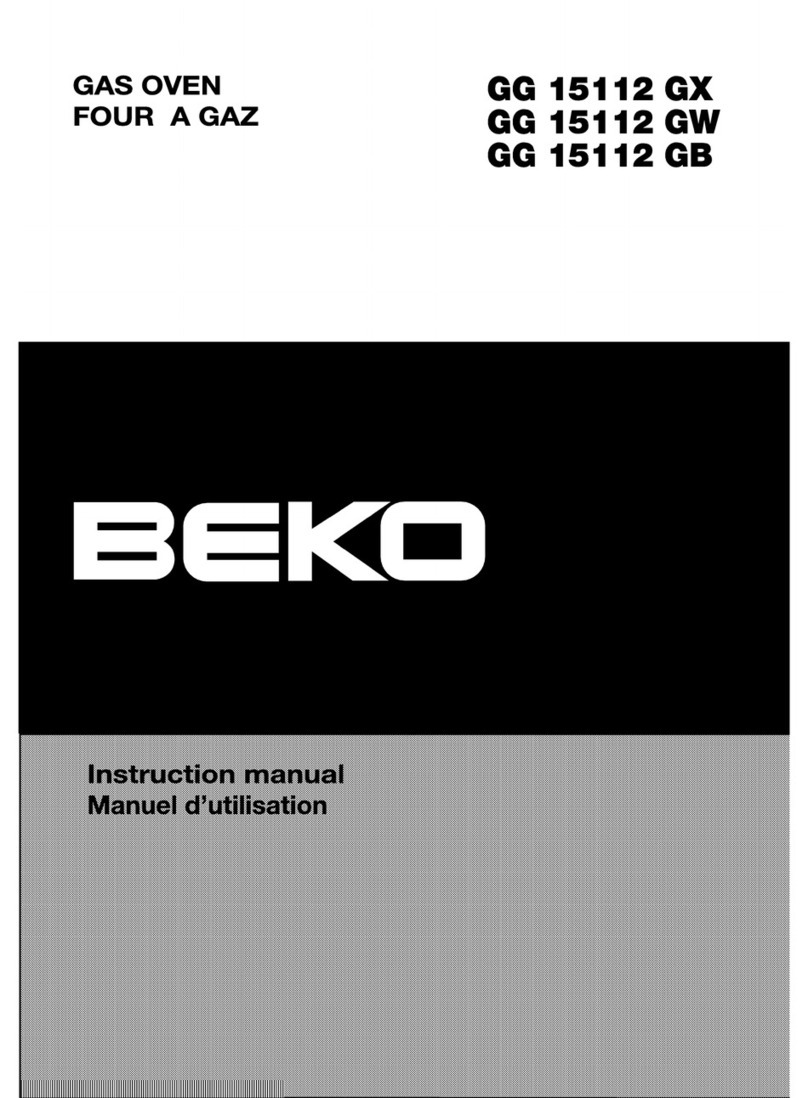 Beko GG 15112 GB instruction manual