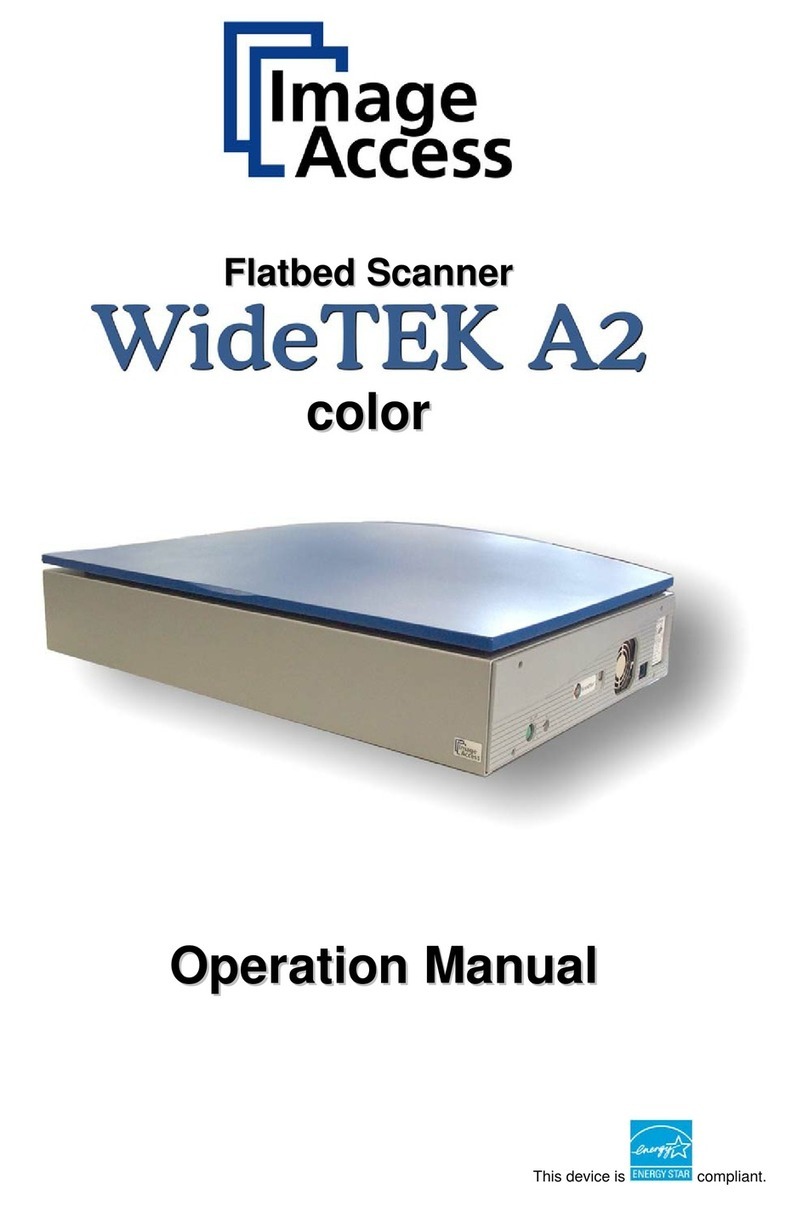 Image Access WideTEK A2 User manual