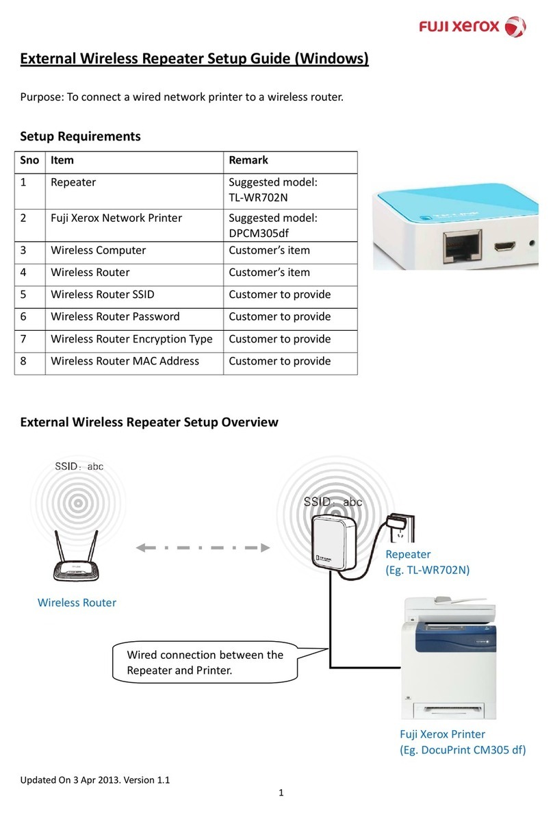 Fuji Xerox TL-WR702N Setup guide