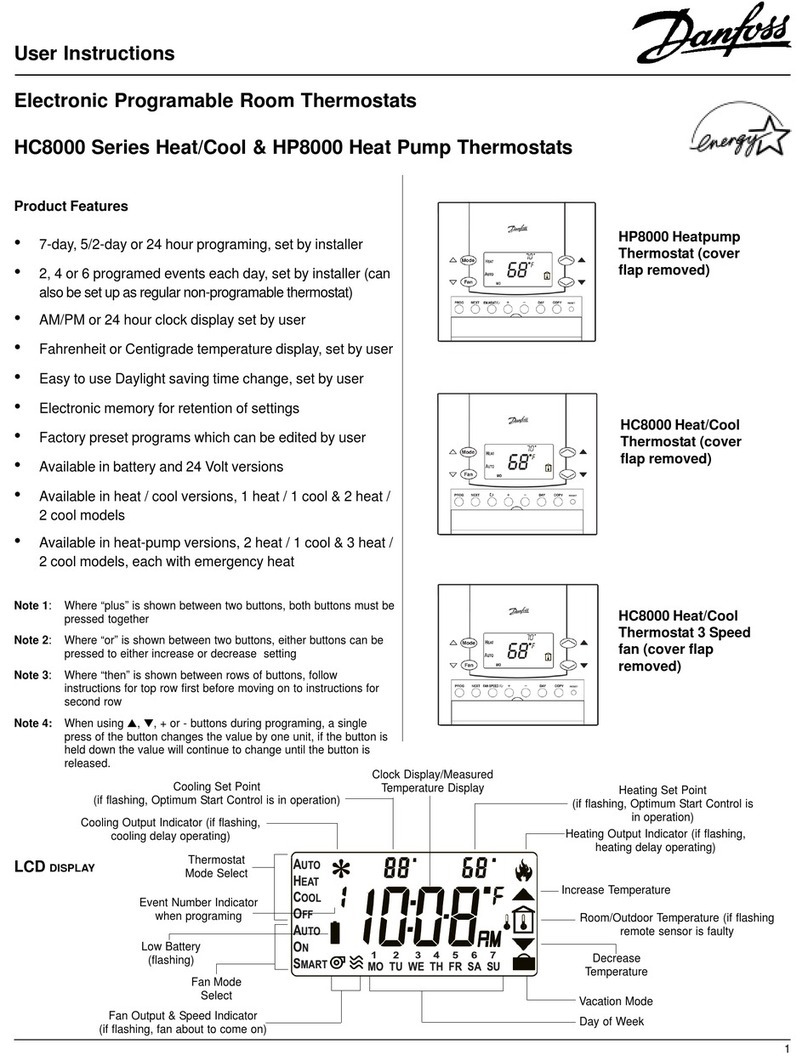 Danfoss HC8000 Series User manual Danfoss HC8000 Series User manual