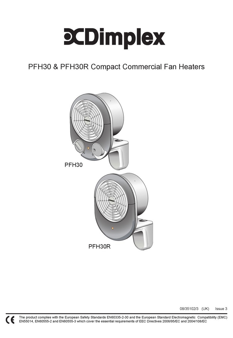 Dimplex PFH30 User manual