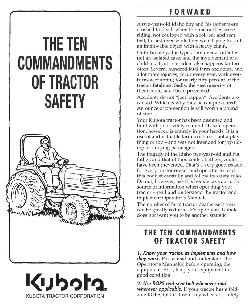 Kubota Tractor User manual