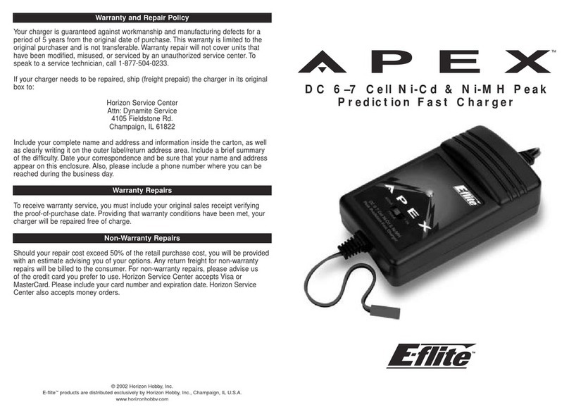E-FLITE Apex user manual