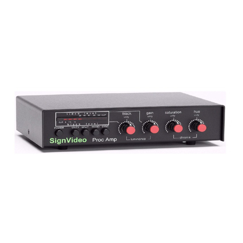 SignVideo Proc Amp instruction manual