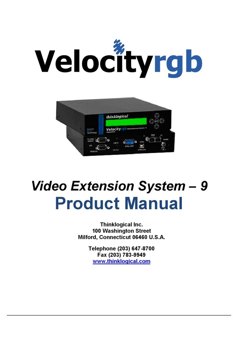 Thinklogical Velocity RGB-9 User manual