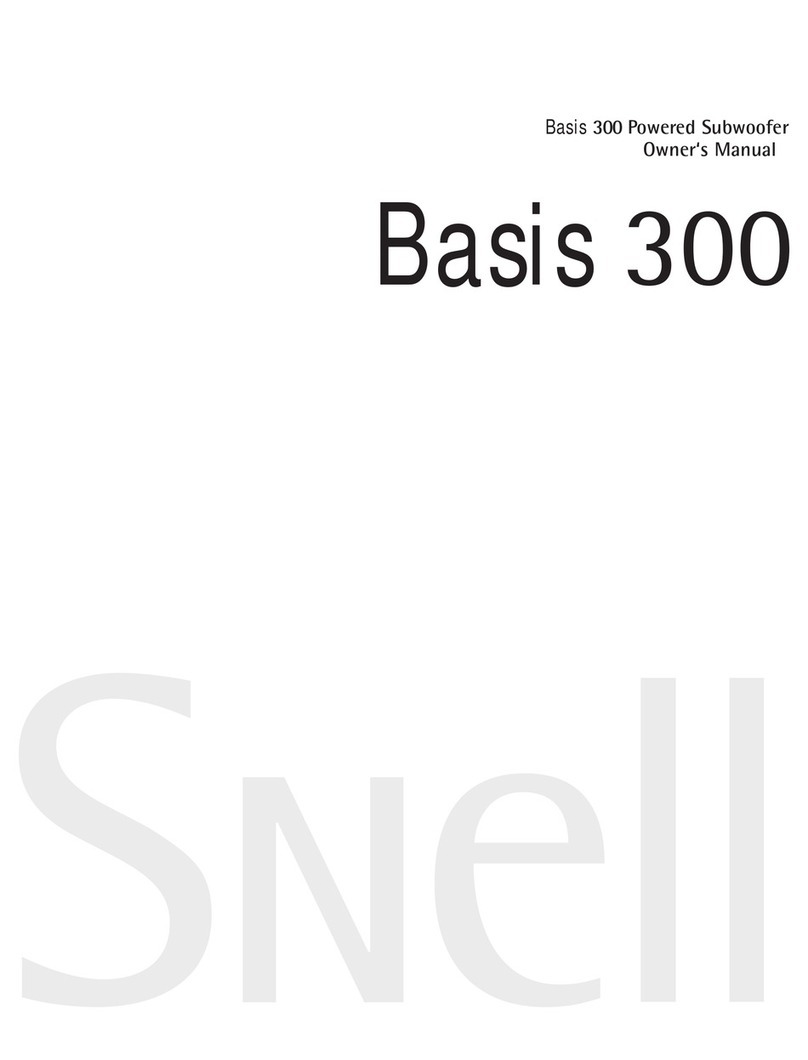Snell Premier Basis 300 User manual