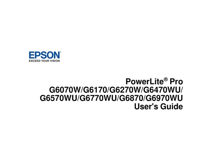 Epson PowerLite Pro G6970WU User manual