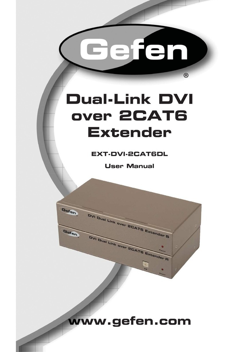 Gefen EXT-DVI-2CAT6DL user manual