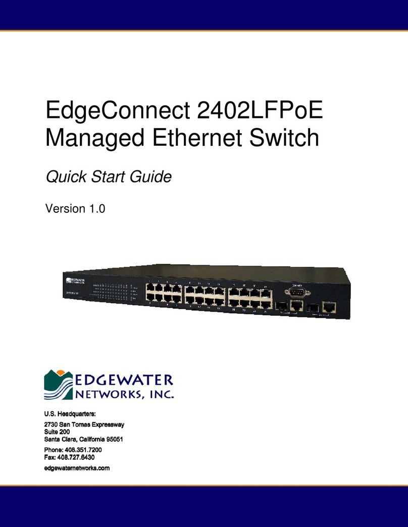 Edgewater Networks EdgeConnect 2402LFPoE User manual
