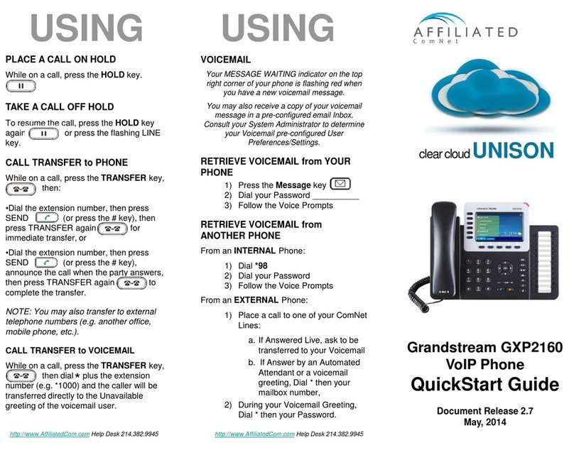 Grandstream Networks GXP2160 User manual Grandstream Networks GXP2160 User manual