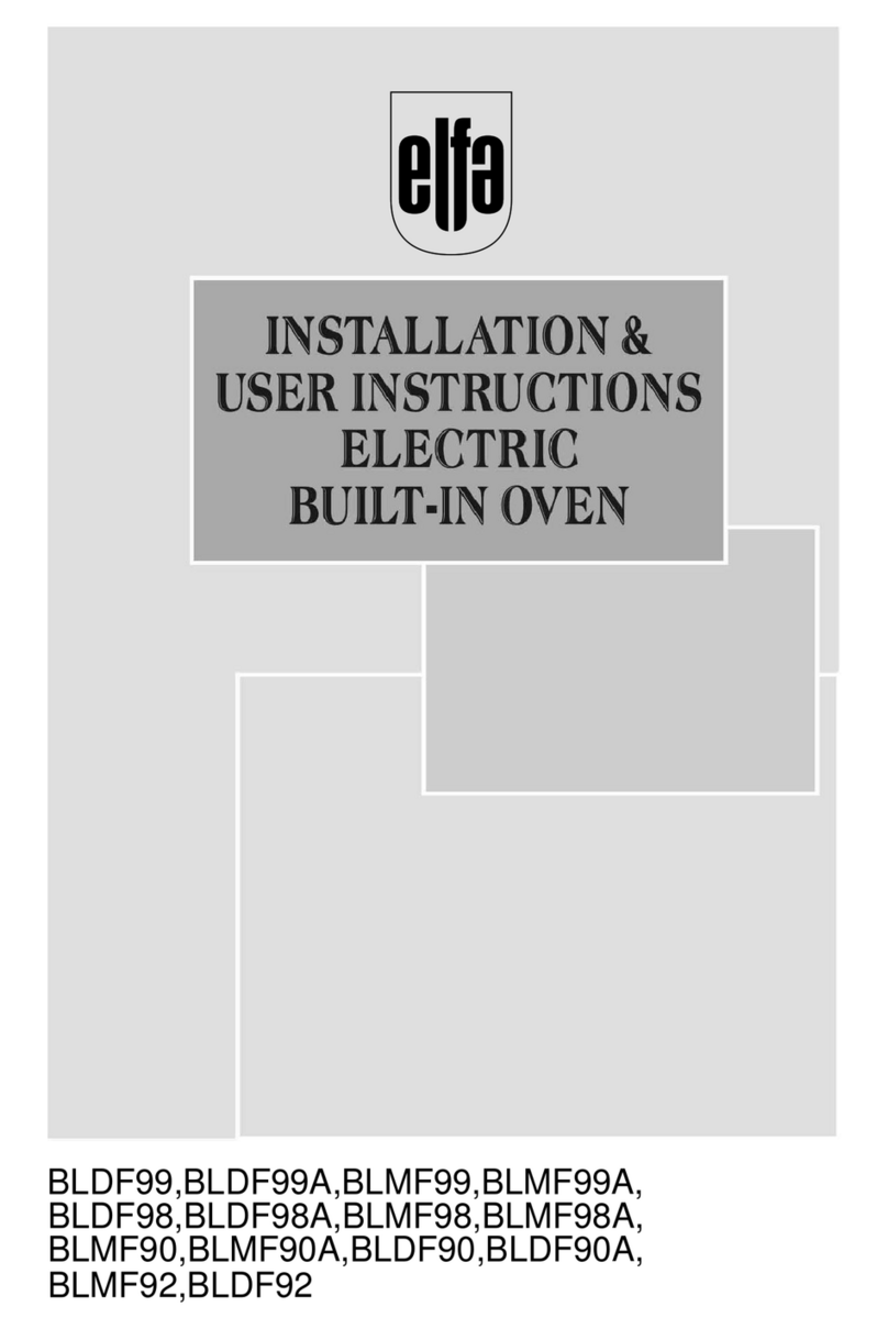 Elfa BLDF99 Installation & user's instructions