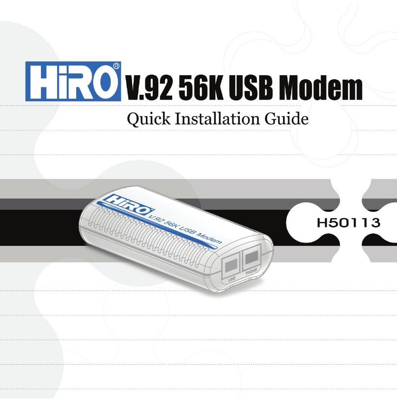 HiRO H50113 Quick installation guide