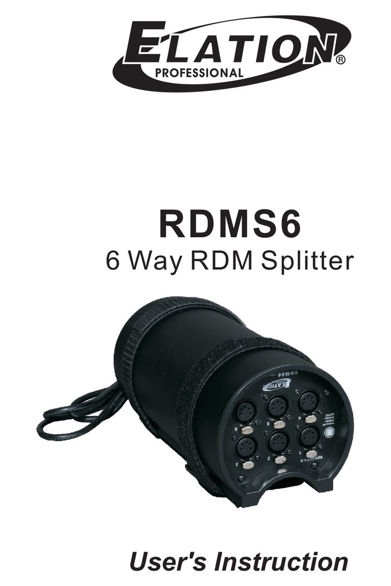Elation RDMS6 User instruction