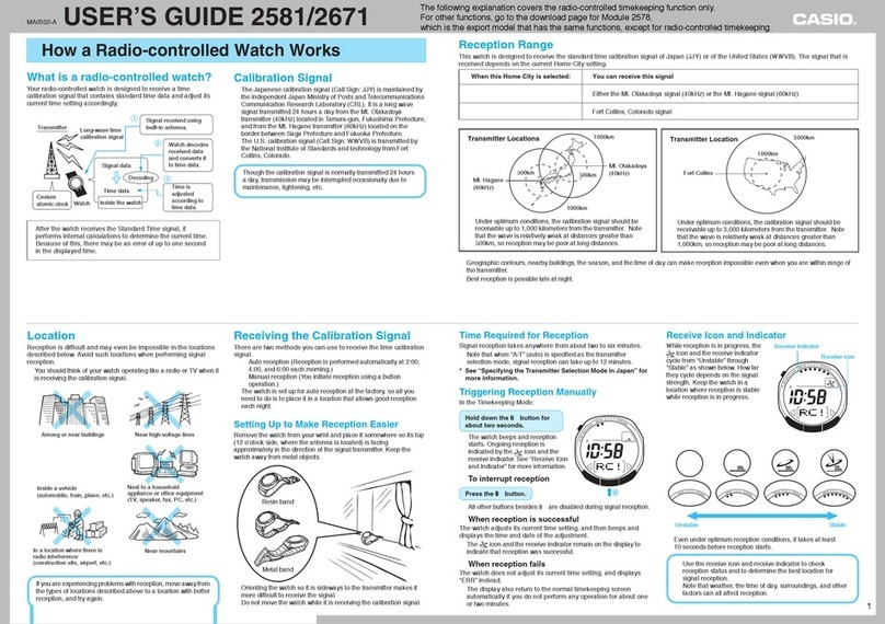 Casio 2581 user guide
