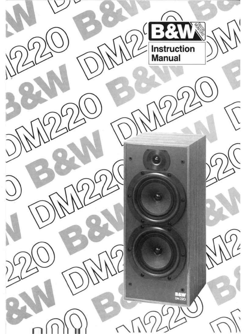 Bowers & Wilkins DM220 User manual