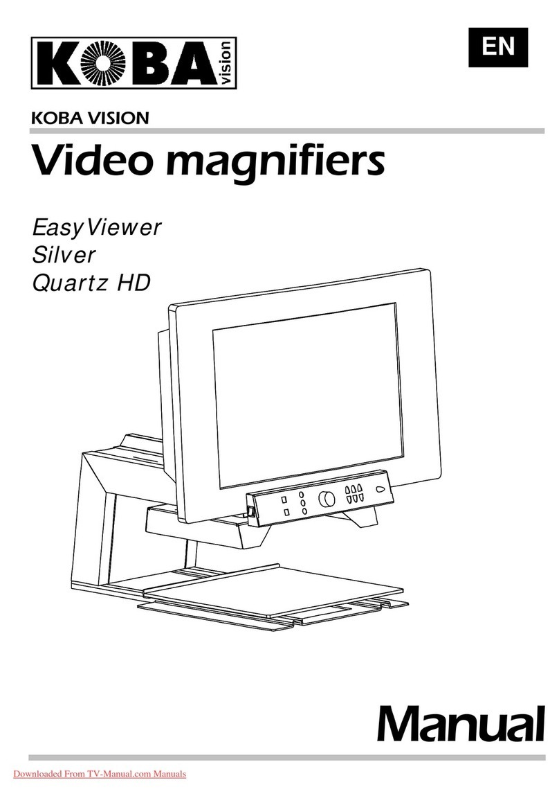 Koba Vision EasyViewer Silver Quartz HD Video magnifiers User manual