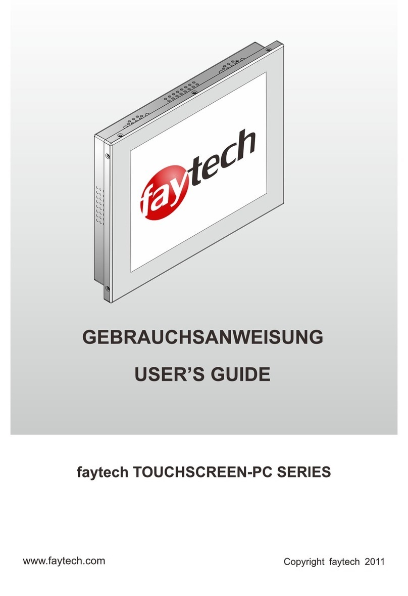 Faytech TOUCHSCREEN-PC SERIES User manual
