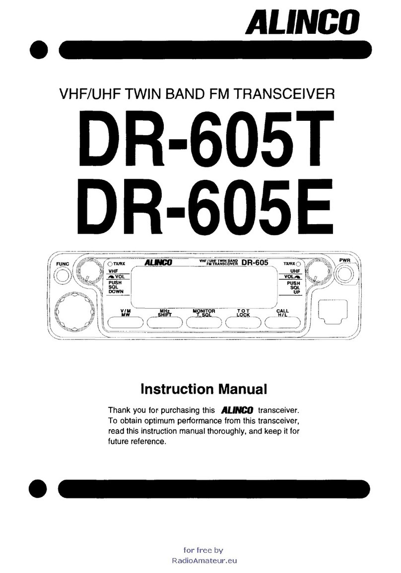 Alinco DR-605T instruction manual