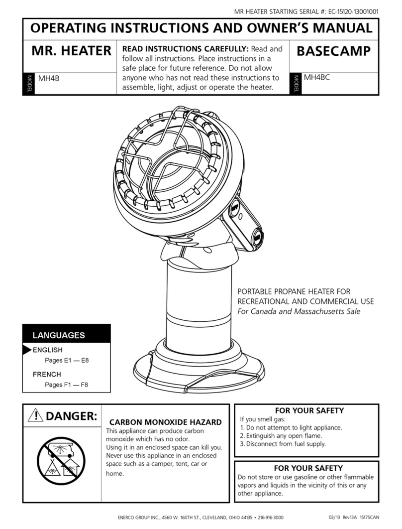 MrHeater MR HEATER MH4B User manual