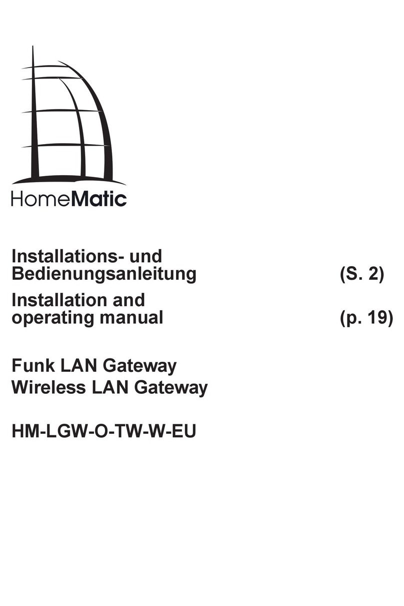 HomeMatic HM-LGW-O-TW-W-EU User manual