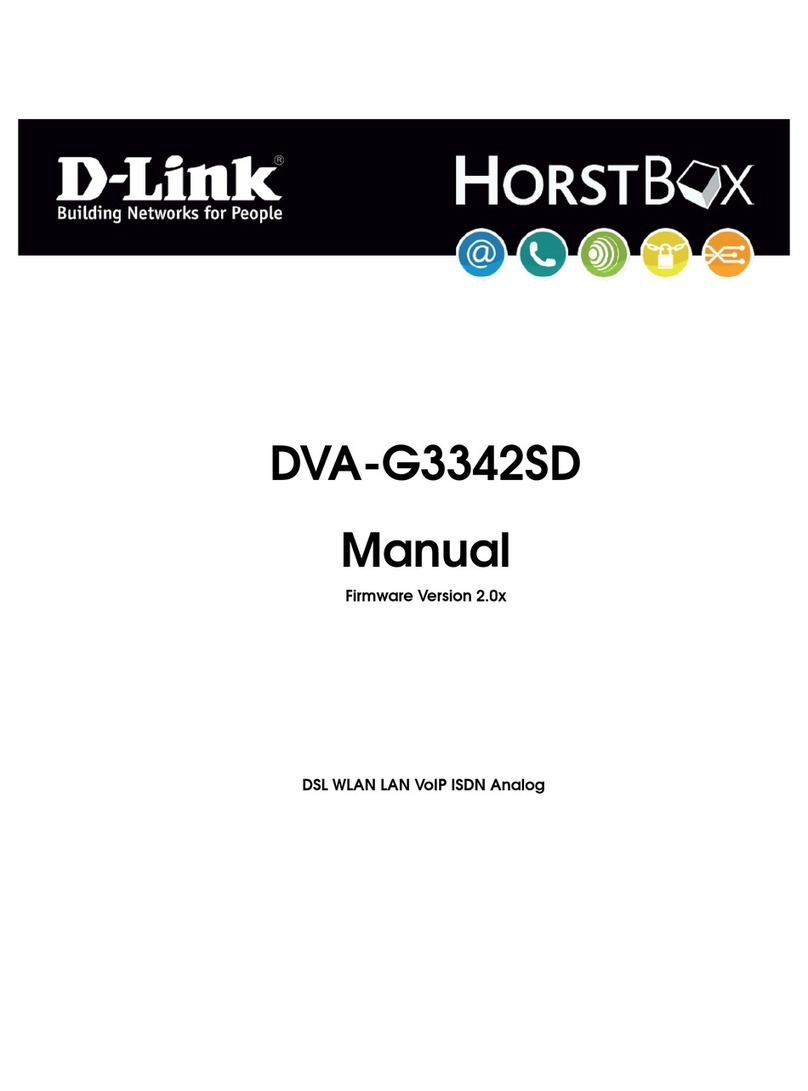 D-Link HorstBox DVA-G3342SD User manual