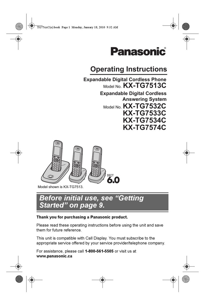 Panasonic KX-TG7513C operating instructions