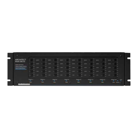 Audio Control Architect 1680 EQ User manual