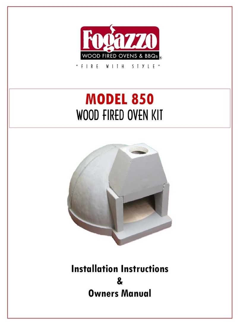Fogazzo 850 Installation instructions & owner's manual