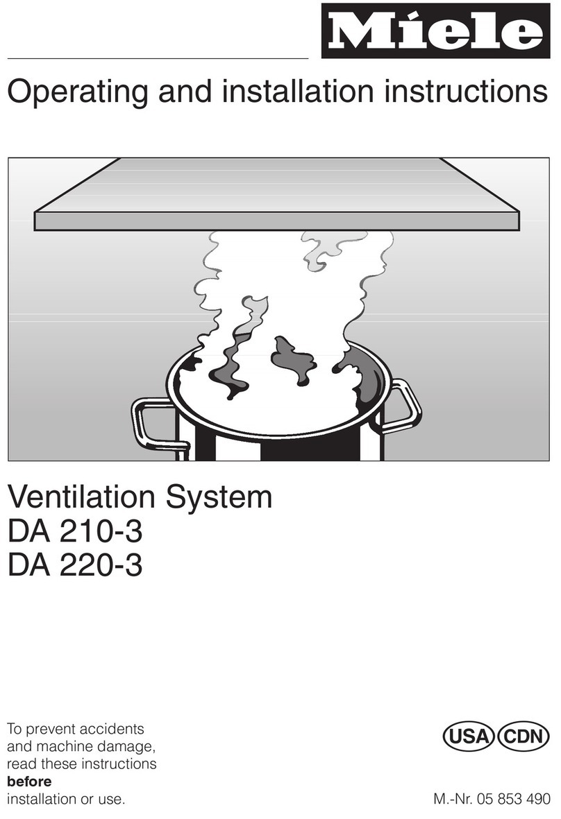 Miele DA 210-3 User manual Miele DA 210-3 User manual