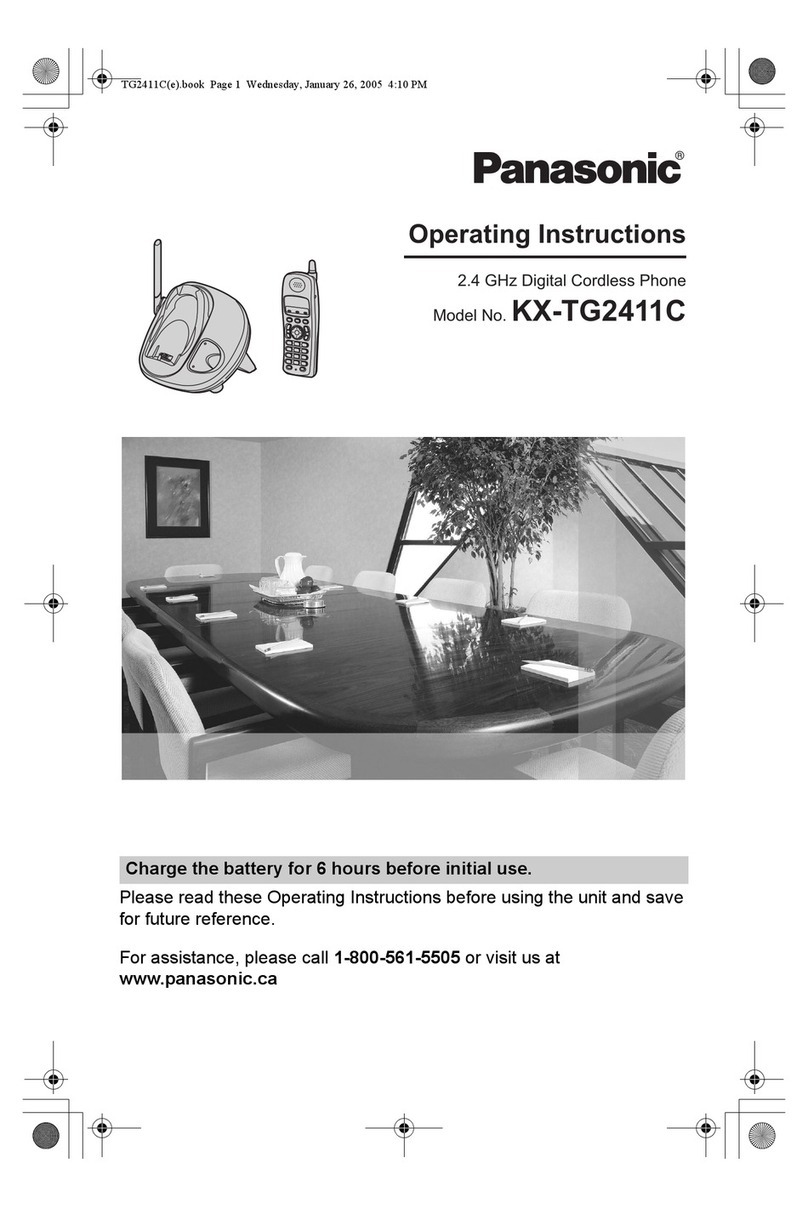 Panasonic KX-TG2411C operating instructions