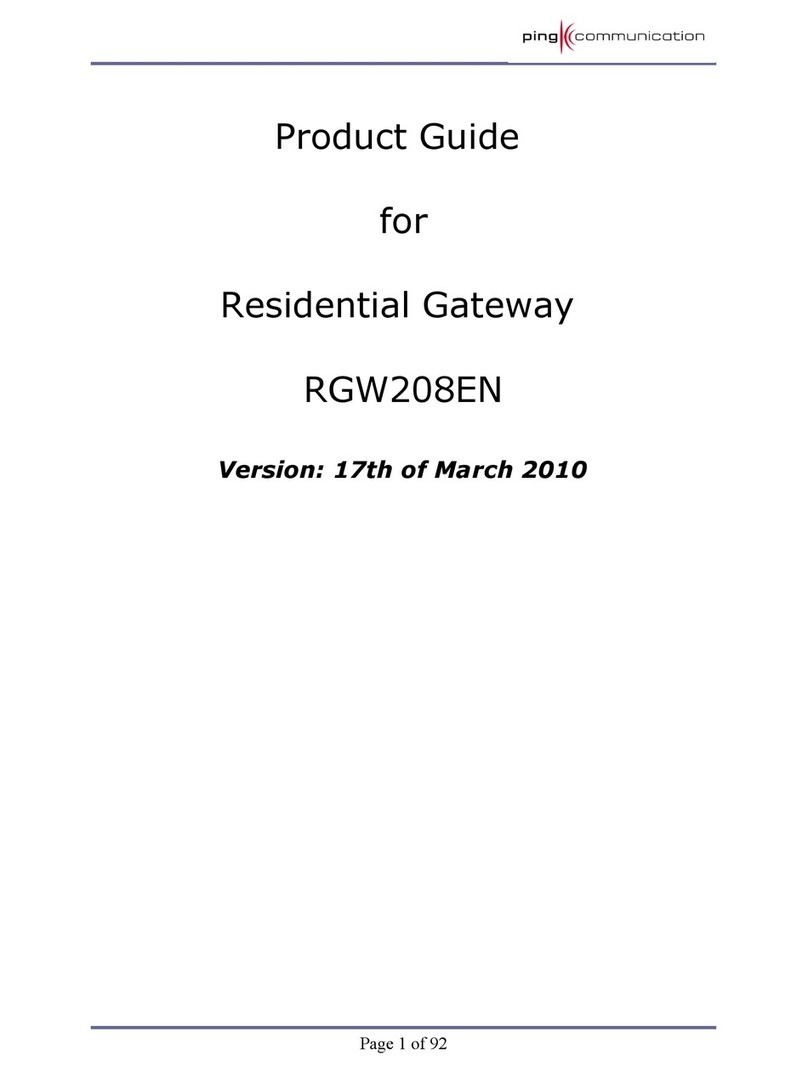 Ping Communication RGW208EN Product guide