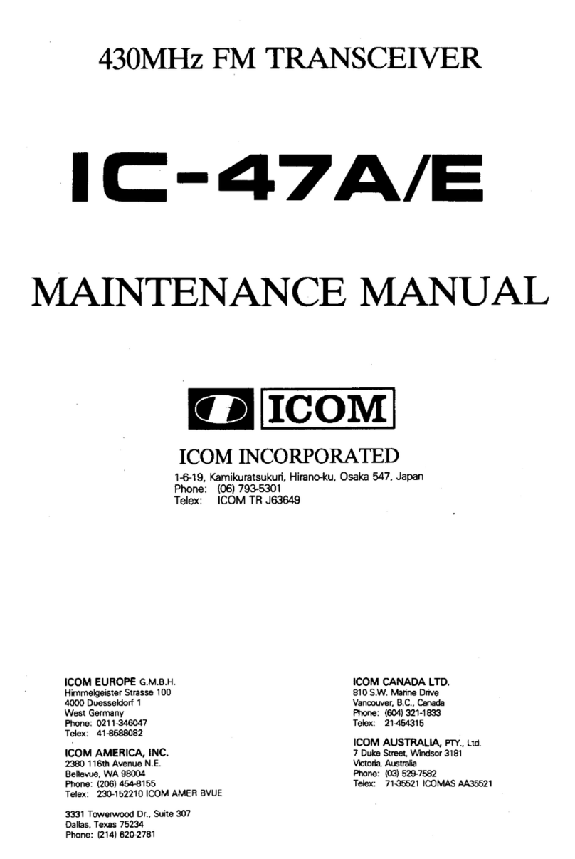 Icom IC-47A Maintenance manual