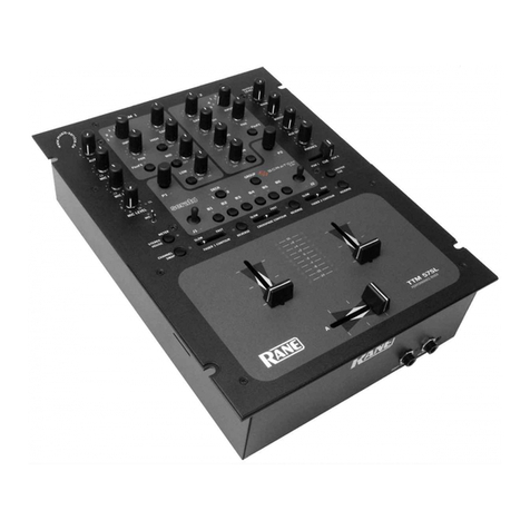 Rane TTM 57SL Operator's manual