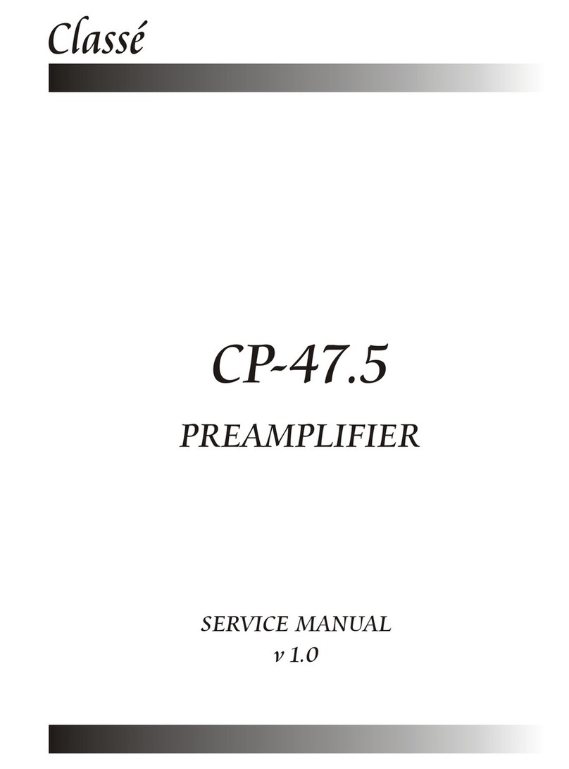Classe Audio CP-47.5 User manual
