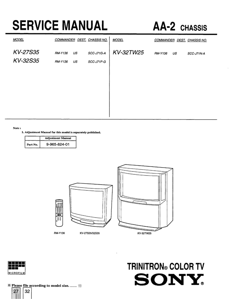 Sony Trinitron KV-27S35 User manual