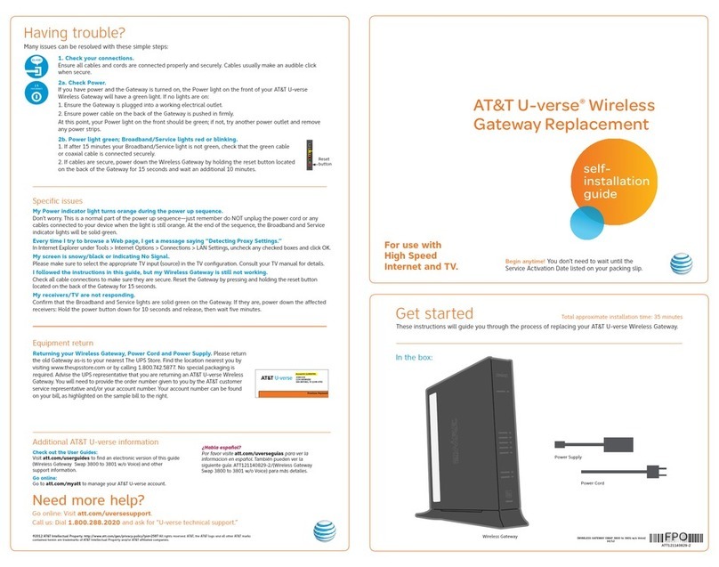 AT&T U-verse TV User manual