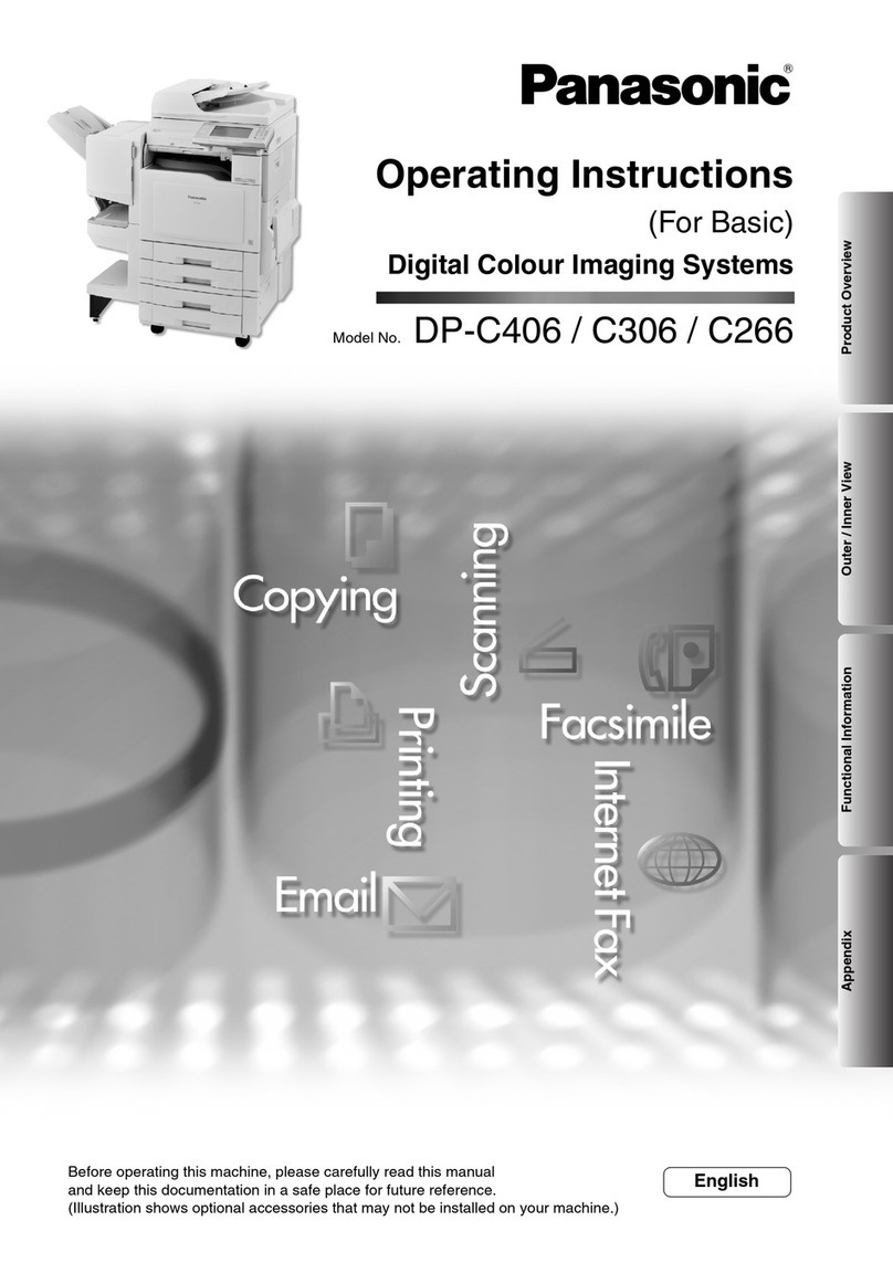 Panasonic DP-C406 User manual Panasonic DP-C406 User manual