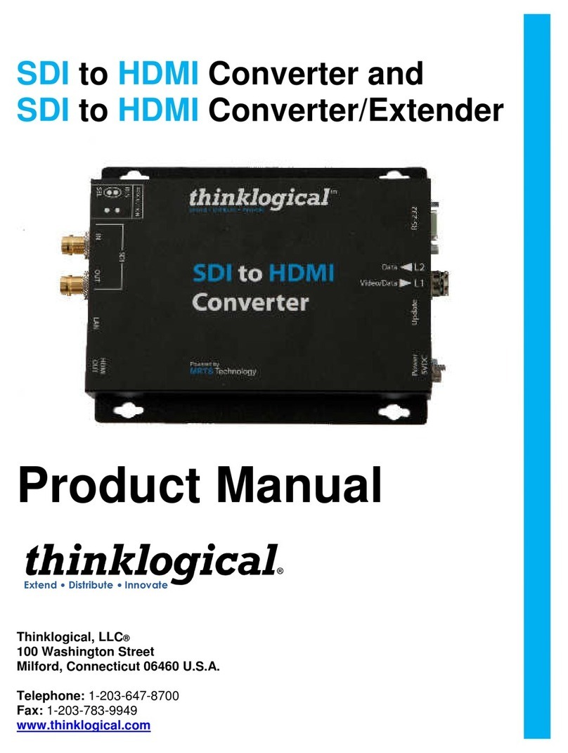 Thinklogical SDI to HDMI Converter/Extender product manual