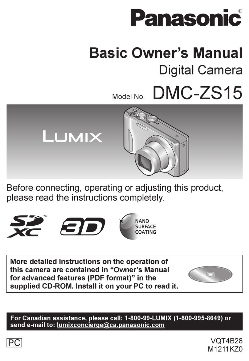 Panasonic Lumix DMC-ZS15 Installation and service instructions