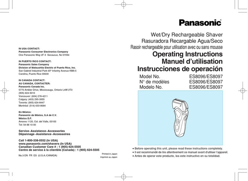 Panasonic ES8096 operating instructions