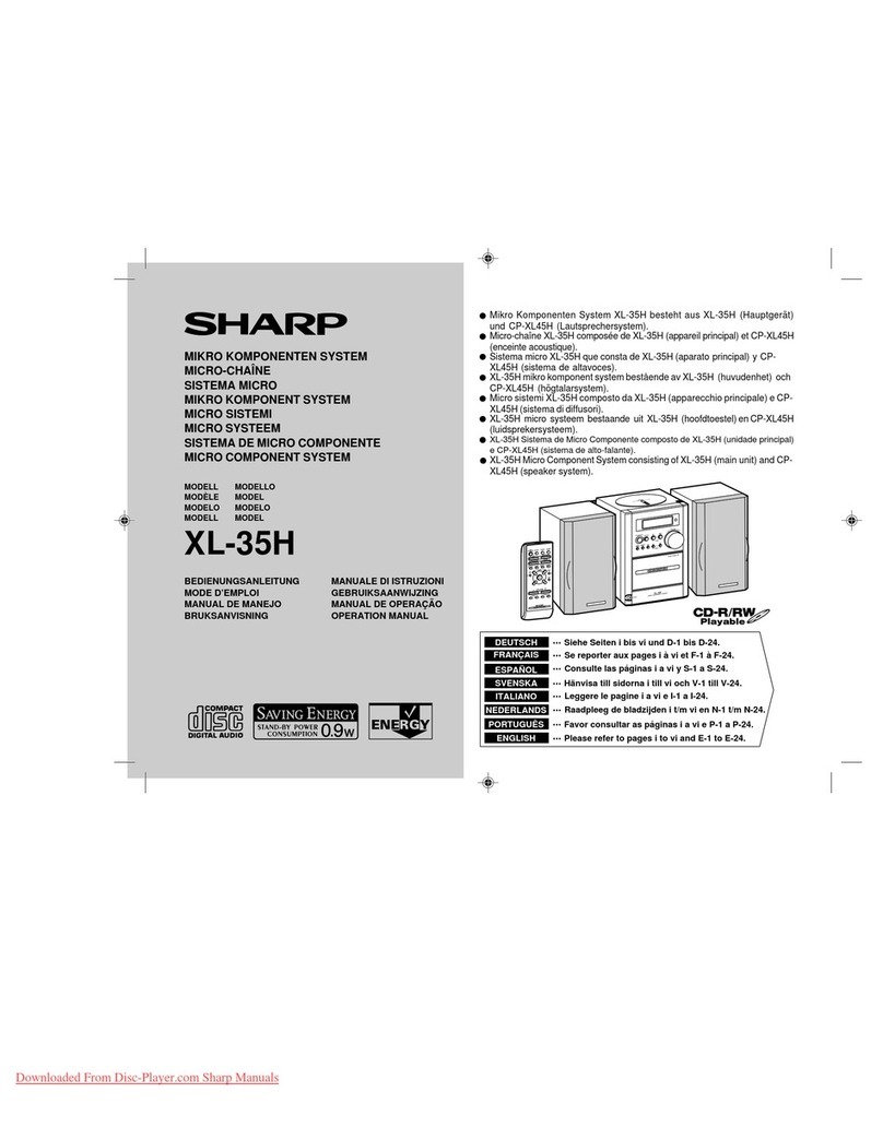Sharp XL-35H Operation manual