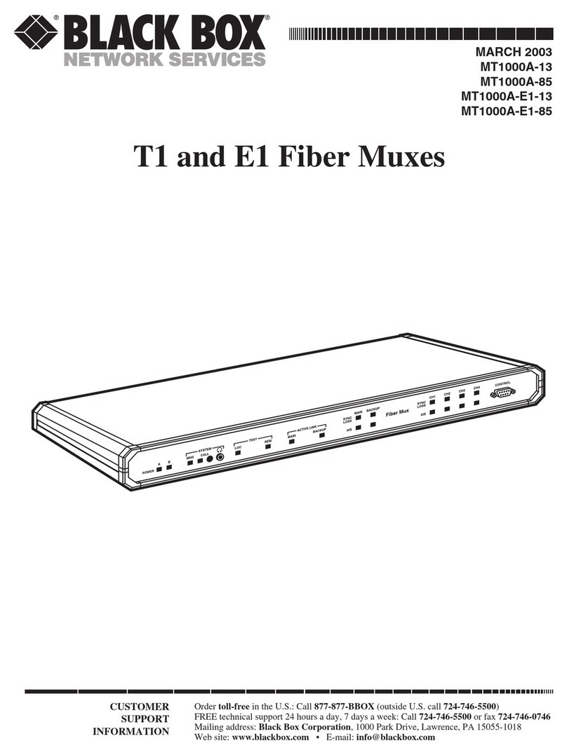Black Box MT1000A-13 User manual