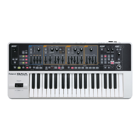 Roland Gaia SH-01 User manual