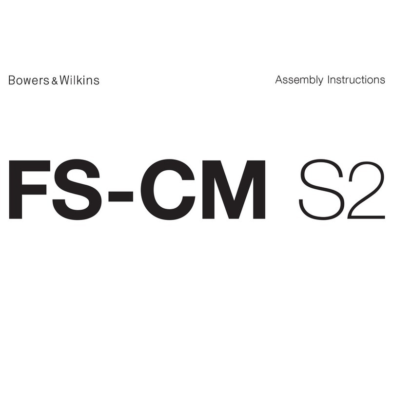 Bowers & Wilkins FS-CM S2 User manual Bowers & Wilkins FS-CM S2 User manual