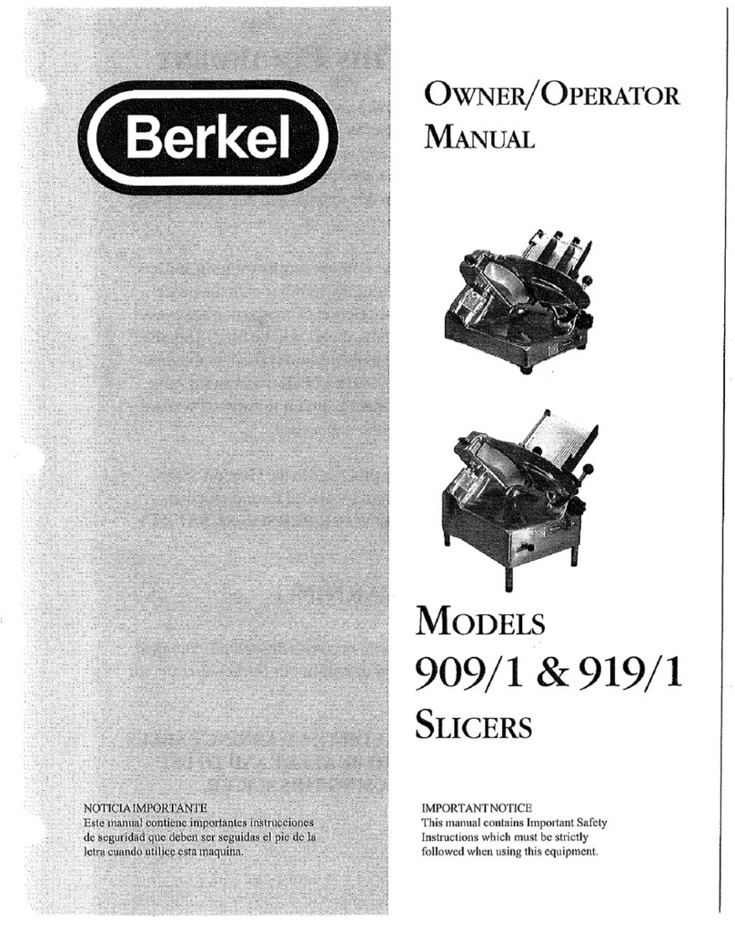 Berkel 909/1 Owner's manual