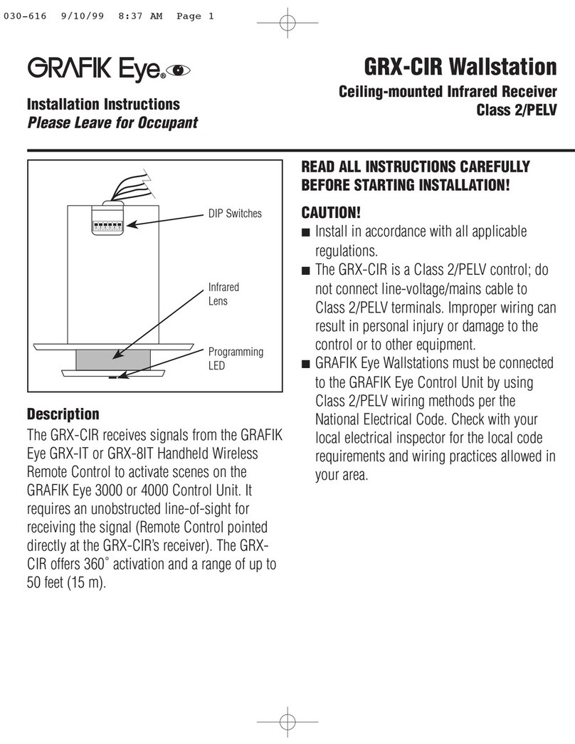 Grafik Eye GRX-CIR Wallstation installation instructions