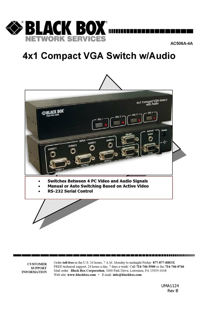 Black Box AC506A-4A User manual Black Box AC506A-4A User manual