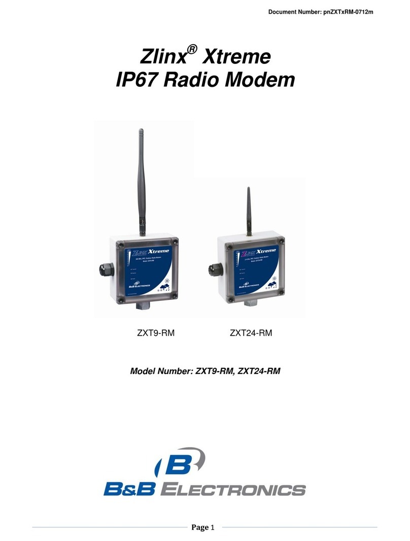 B&B Electronics Zlinx Xtreme IP67 ZXT9-RM instruction manual