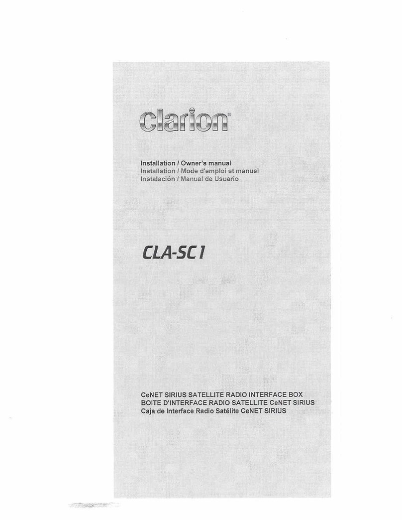 Clarion CLA-SC1 Operating instructions