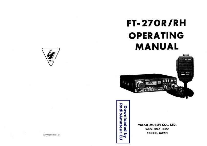 Yaesu FT-270R operating manual